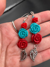 Load image into Gallery viewer, Southwest Inspired Colors Large Chunky Wide Bracelet, Bohemian Gypsy Style Jewelry, Hippie Nature Lover, Boho Shabby Chic, Mexican Colors
