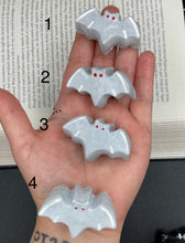 Load image into Gallery viewer, Mini Bat Clay Art Magnet, Goth Art Work
