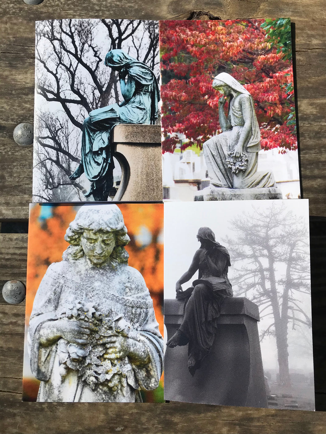 Assortment Of Cemetery Angel Fine Photography Art Note Cards