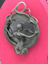 Load image into Gallery viewer, Lady Death And Grim Reaper Wood Coffin Ring Box, Mini Witchy Vibes Pink Decorative Box, Spooky Glam And Ghoul Home Decoration, Death Morbid
