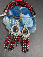 Load image into Gallery viewer, Horizontal Brass Cross Glass Beaded Bracelet, Crucifix Confirmation Communion Gift, Positivity Jewelry, Self Love Faith Jewelry, Christmas
