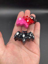 Load image into Gallery viewer, Mini Bat Clay Art Magnet, Goth Art Work
