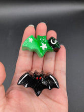 Load image into Gallery viewer, Mini Bat Clay Art Magnet, Goth Art Work
