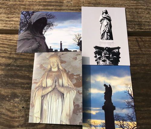 Assortment Of Cemetery Angel Fine Photography Art Note Cards