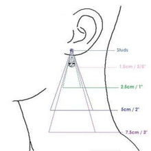 Load image into Gallery viewer, Earring length chart
