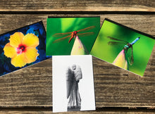 Load image into Gallery viewer, Assortment Of Cemetery Angel, Flowers And Dragonfly Fine Photography Art Note Cards
