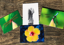 Load image into Gallery viewer, Assortment Of Cemetery Angel, Flowers And Dragonfly Fine Photography Art Note Cards
