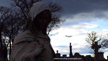Load image into Gallery viewer, This sincere Cemetery Angel Sympathy Card captures the tenderness of remembrance with a moving image of an angel in mourning. Ideal for expressing condolences for any occasion, it is a meaningful way to commemorate a loved one.
